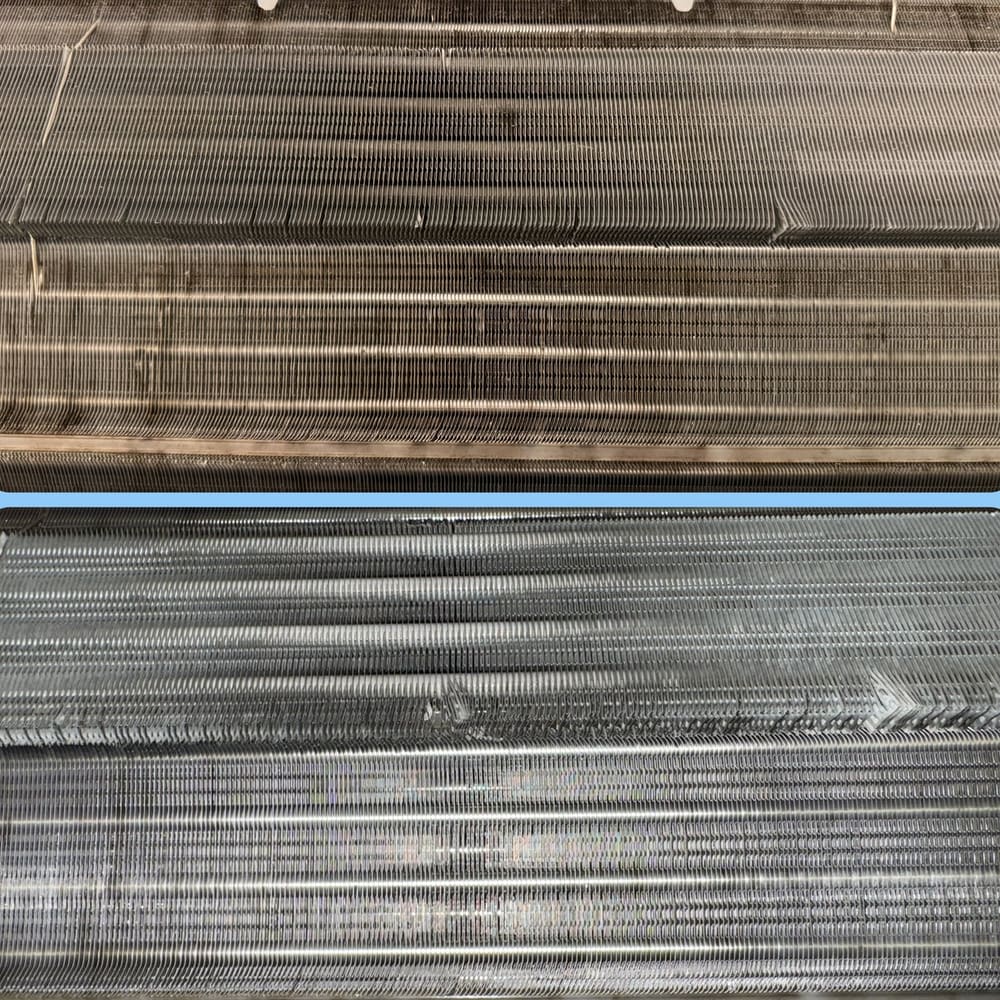 津良清潔壁掛分離式冷氣深層清洗前後對比（案例 1）