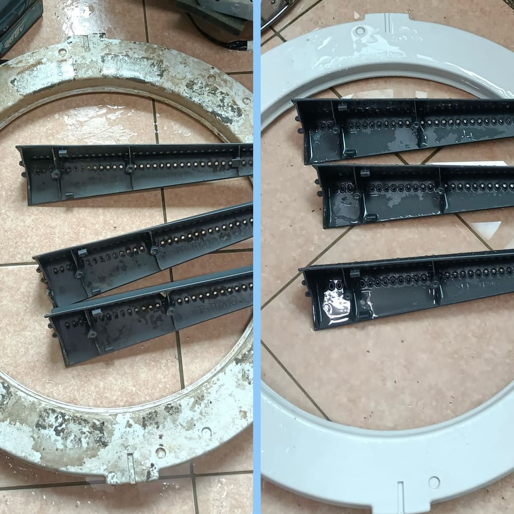 津良清潔滾筒洗衣機拆桶深層清洗前後對比（案例 2）